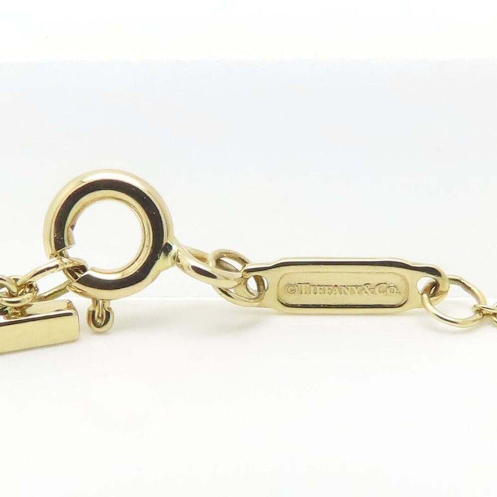 TIFFANY&Co. Tiffany T Smile Necklace Mini Diamond 18K Yellow Gold Women's 295313 - Picture 7 of 8